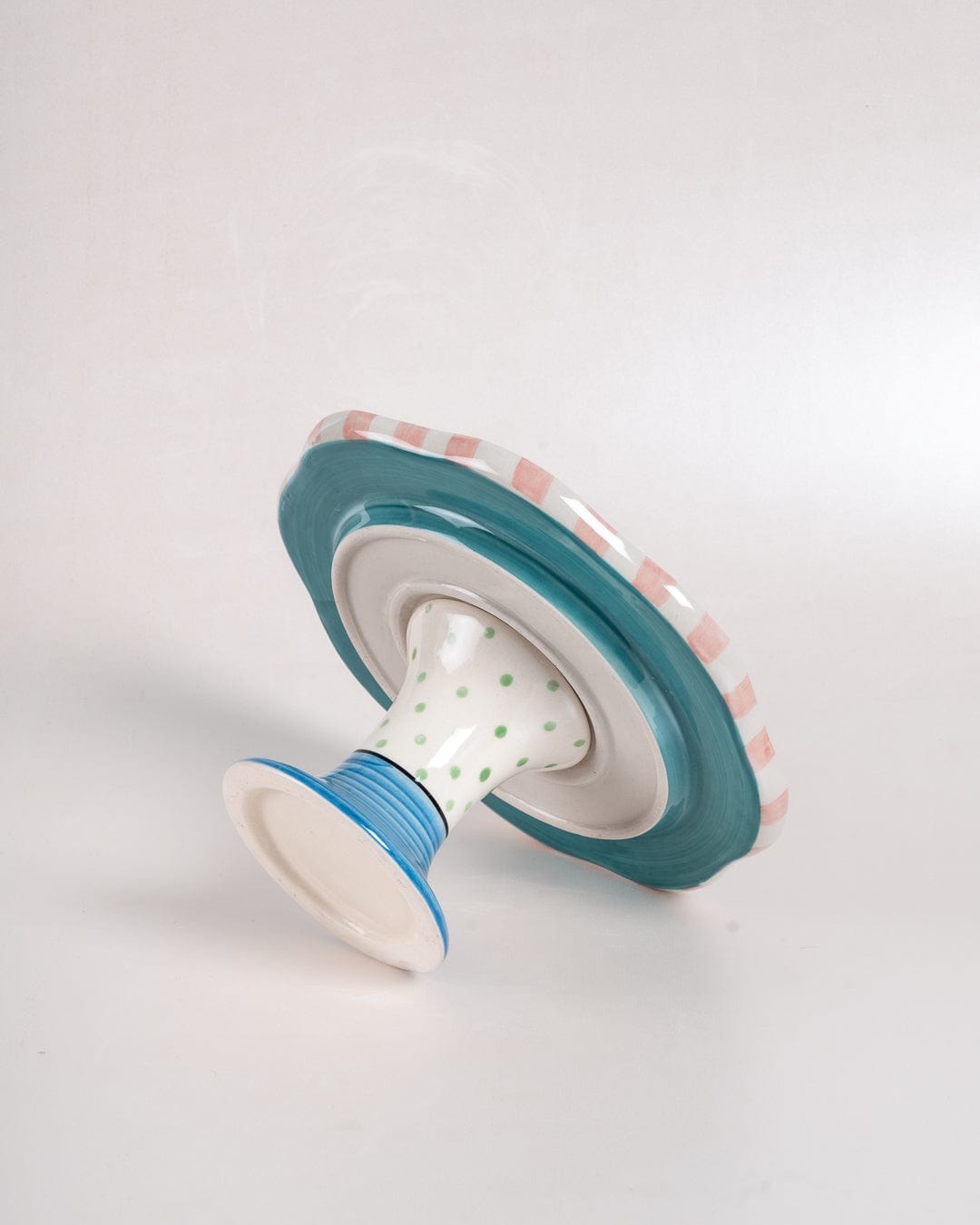 Masquerade Ceramic Cake Stand