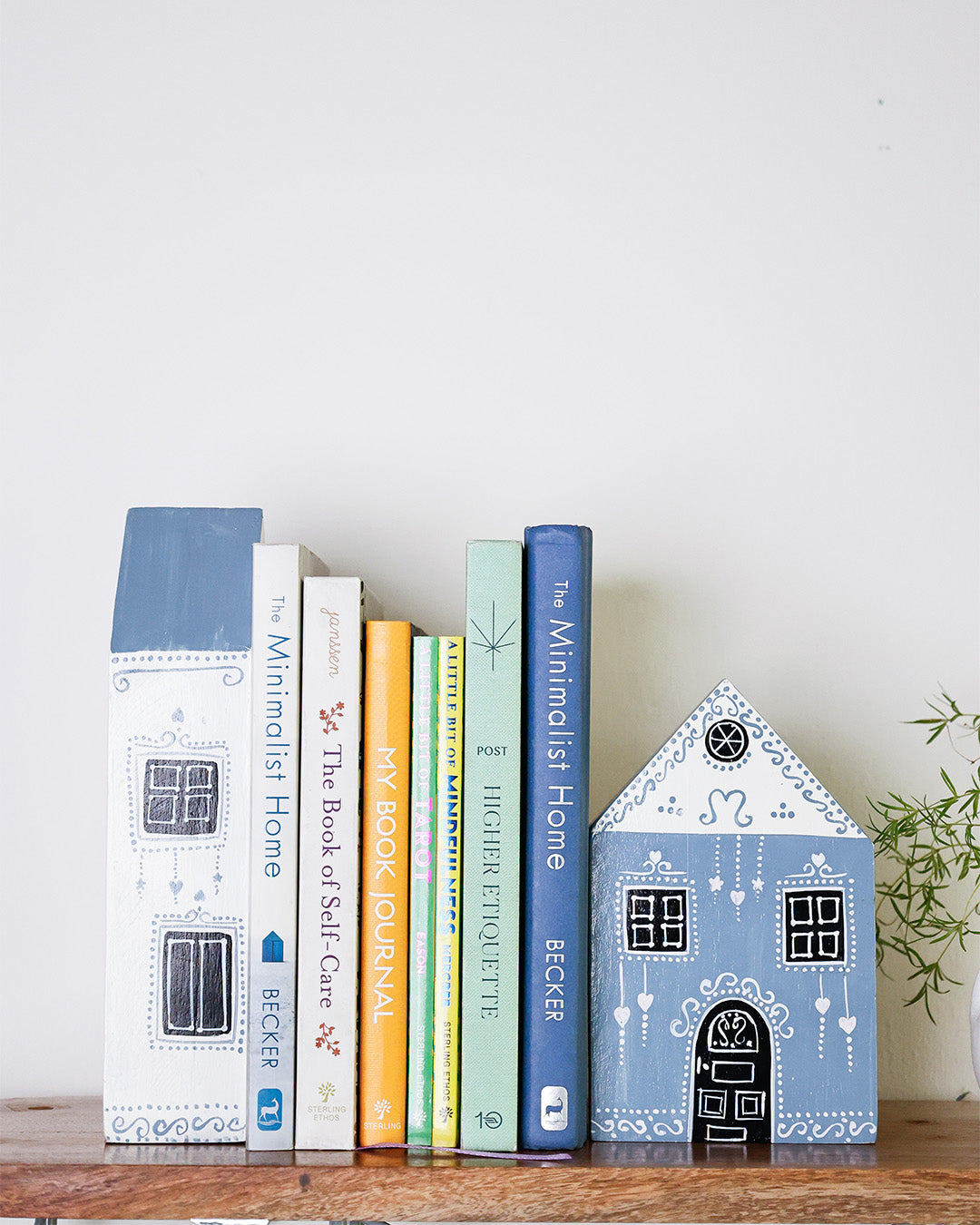 At Home Handpainted Bookends - Set of 2