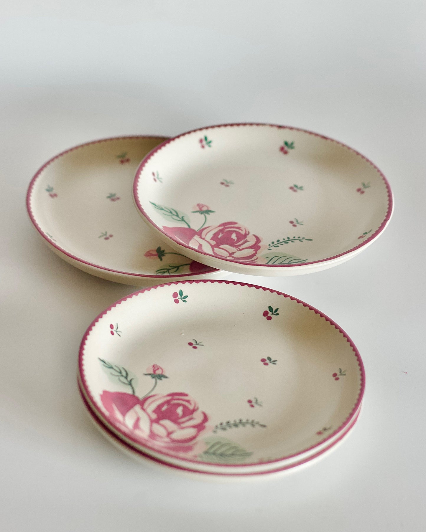 Bloomsberry Ceramic Snacks Plate 12cm - Set of 4