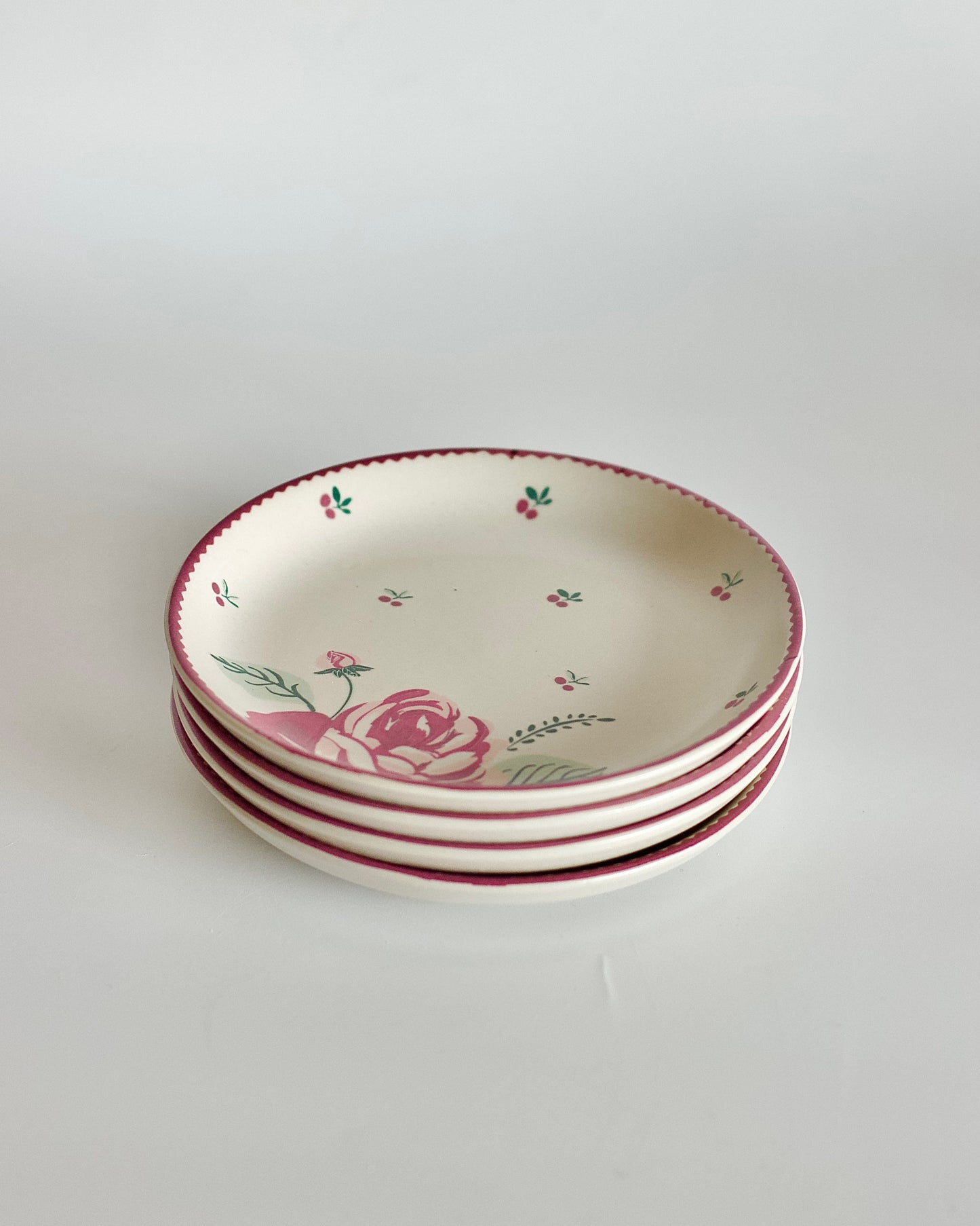 Bloomsberry Ceramic Snacks Plate 12cm - Set of 4