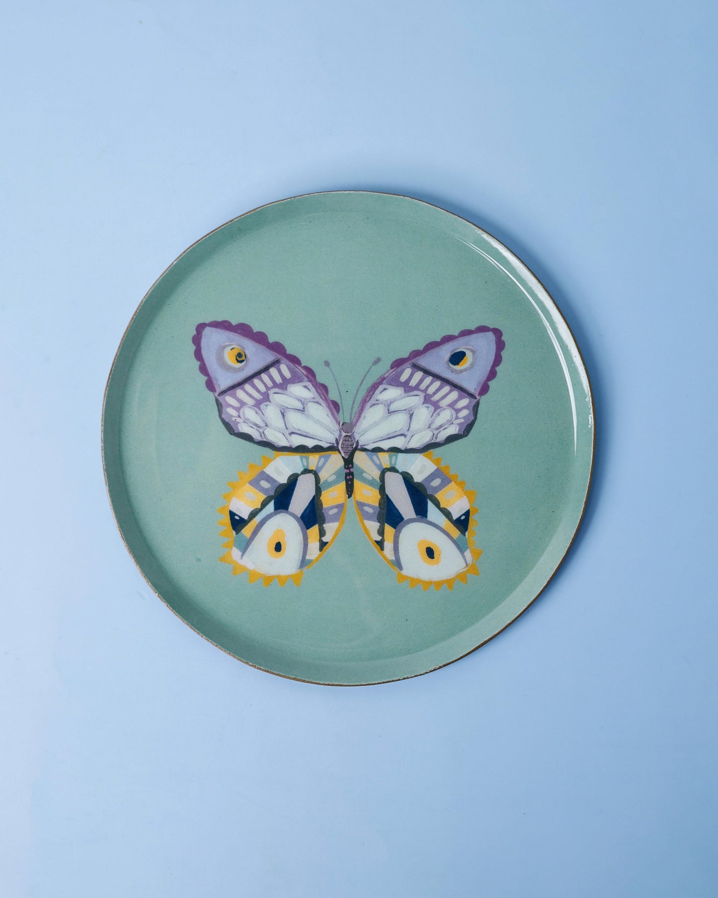 Butterfly Bloom Metal Wall Plates - Set of 3