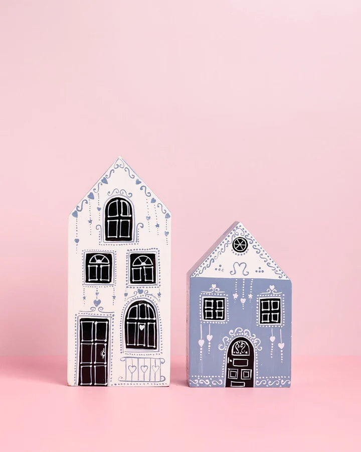 At Home Handpainted Bookends - Set of 2