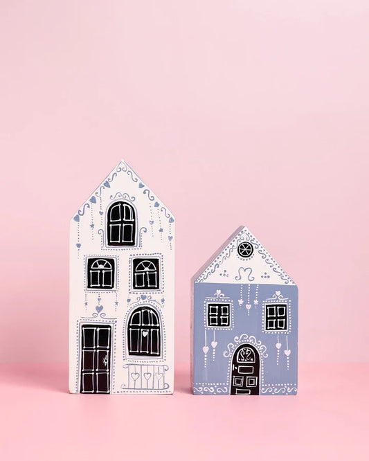 At Home Handpainted Bookends - Set of 2