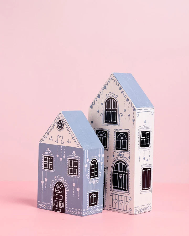 At Home Handpainted Bookends - Set of 2