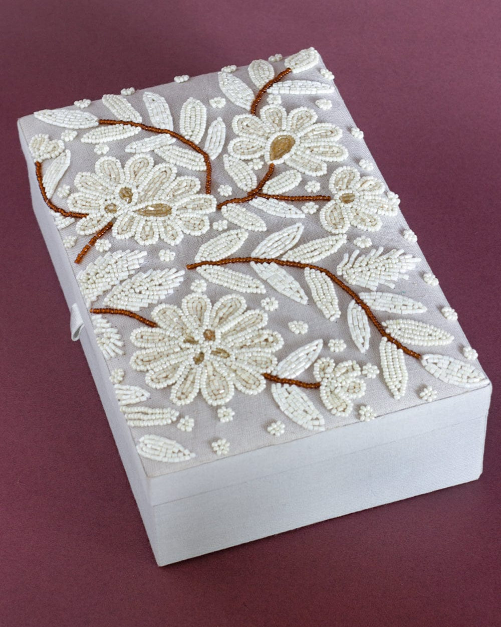 Full Moon Beaded Jewelery Box
