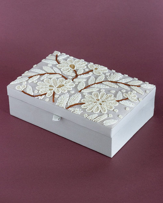 Full Moon Beaded Jewelery Box