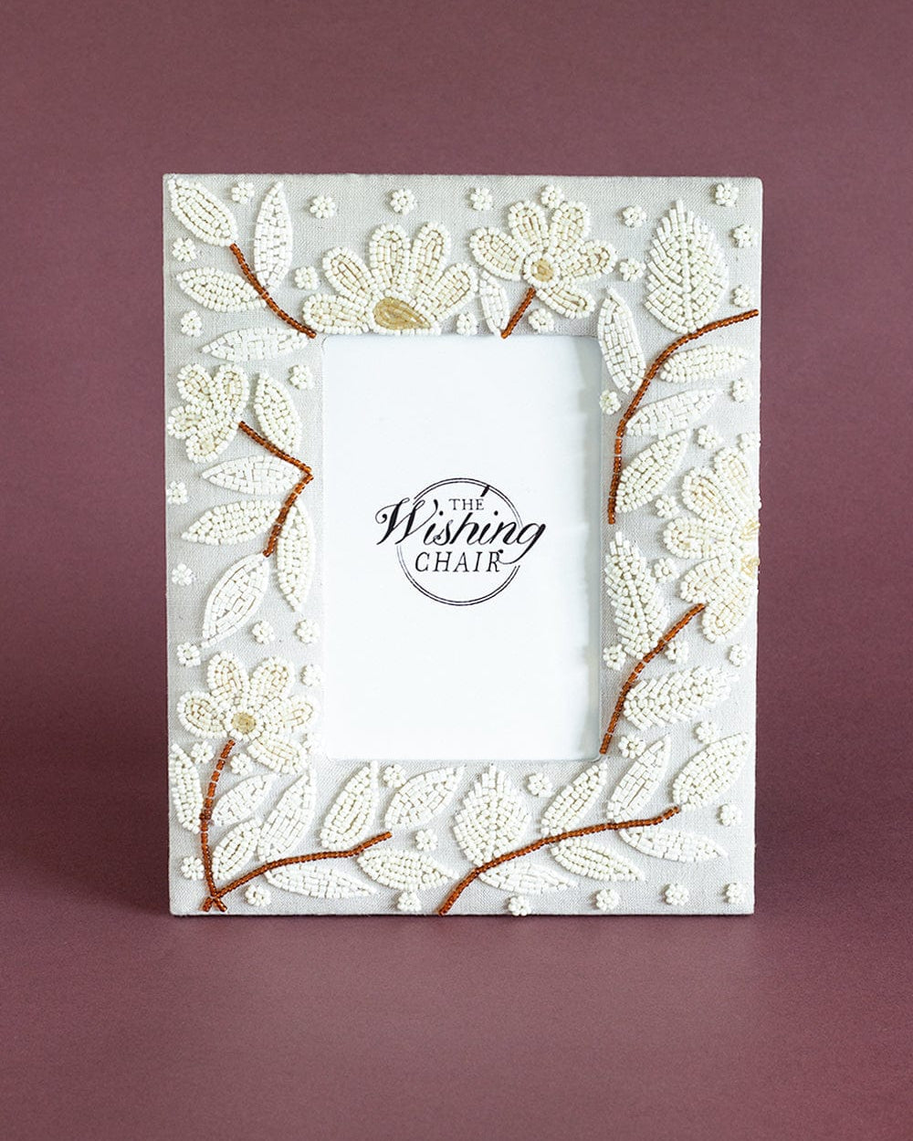 Full Moon Beaded Photo Frame