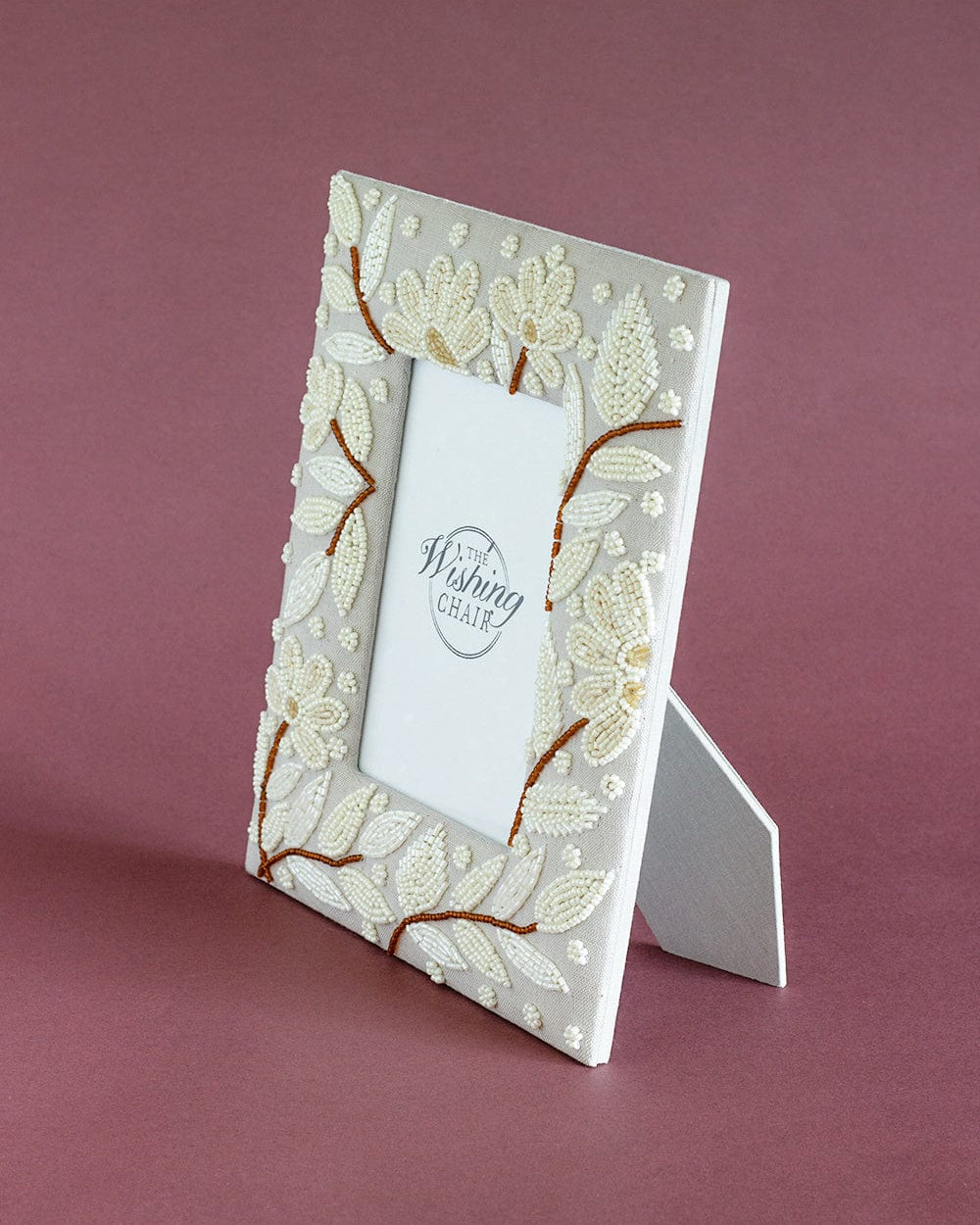 Full Moon Beaded Photo Frame