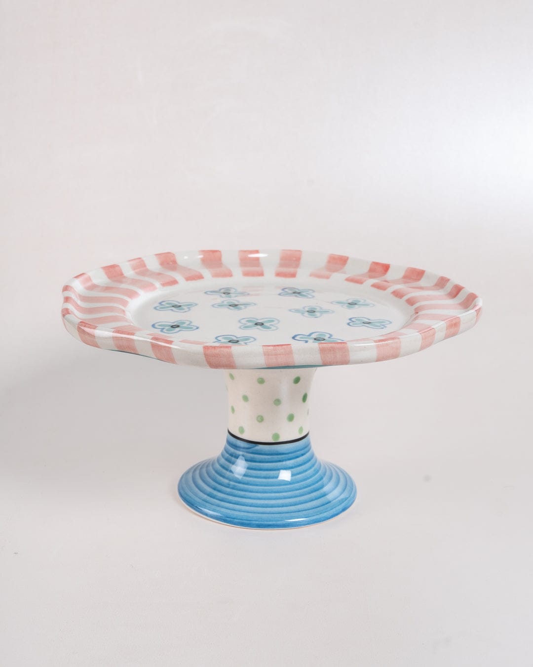 Masquerade Ceramic Cake Stand