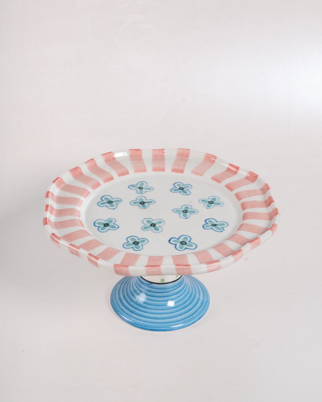 Masquerade Ceramic Cake Stand