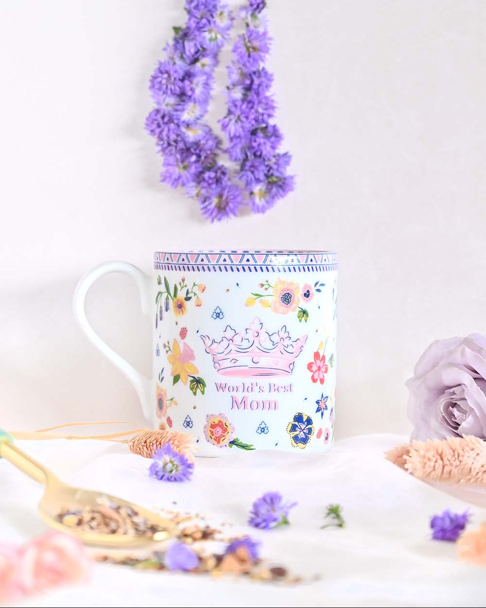 Worlds Best Mom Fine China Mug