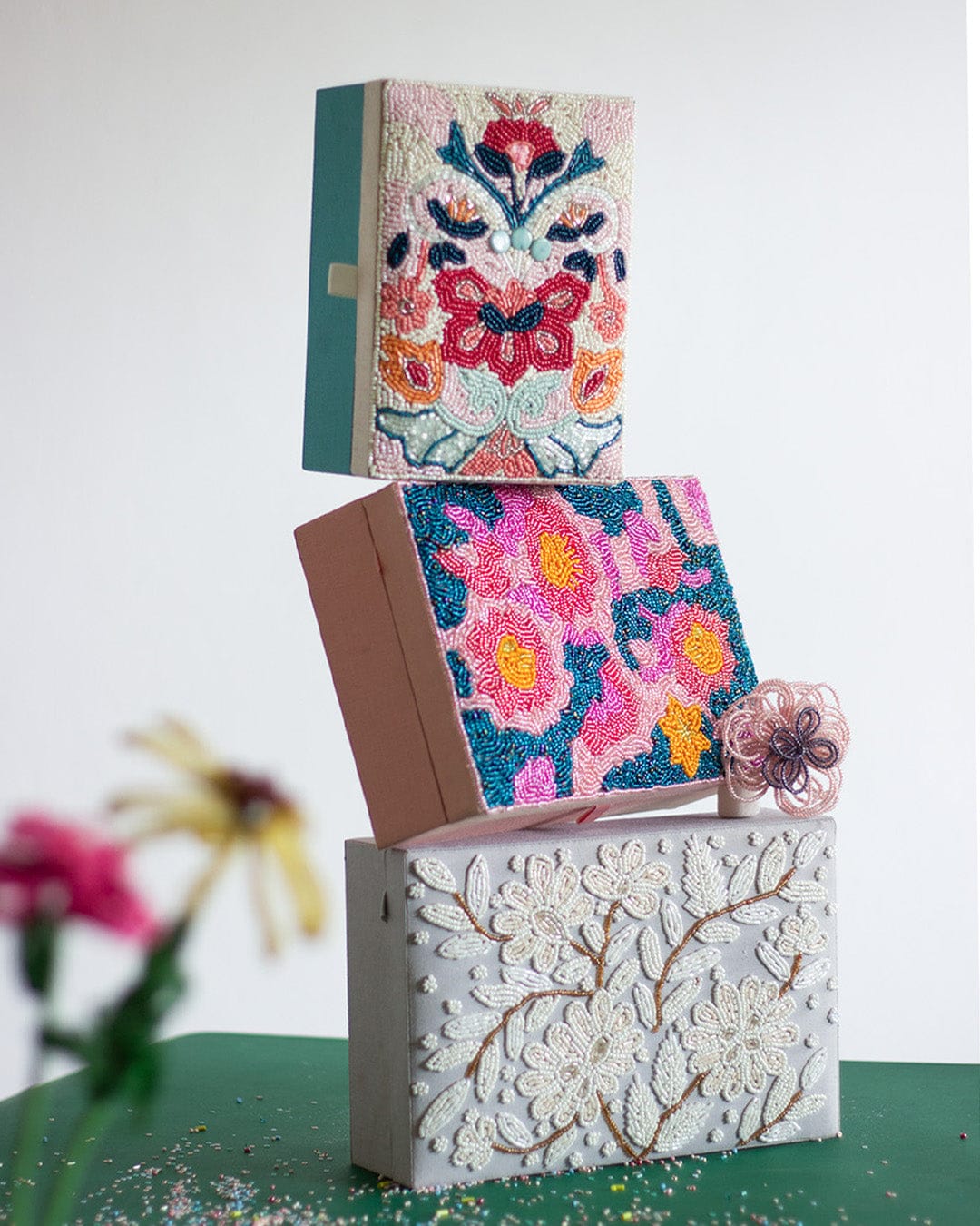 Jazberry Beaded Jewellery Box