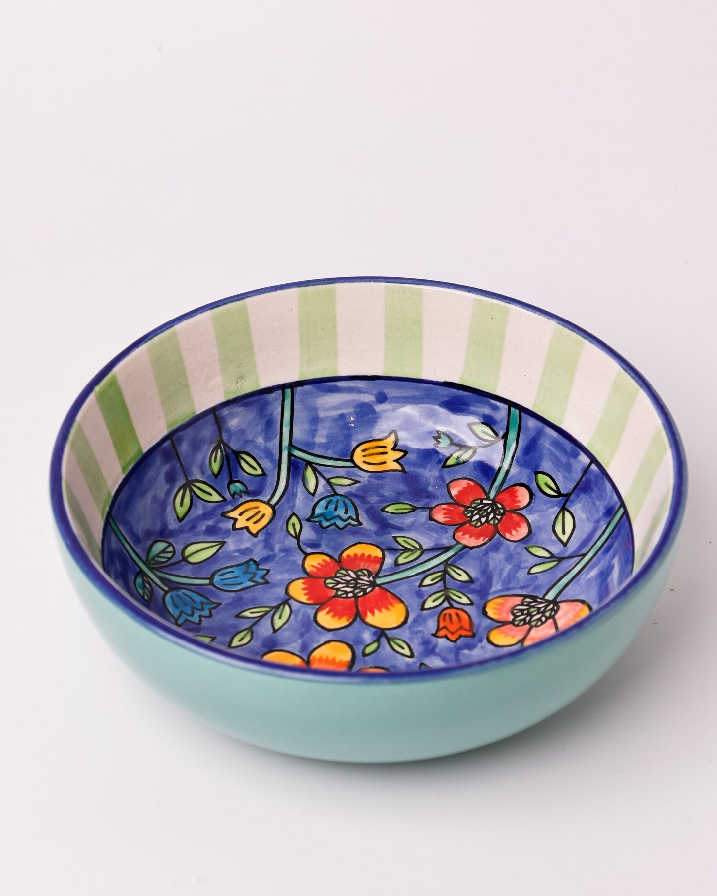 Perch Handpainted Ceramic Pasta Bowl