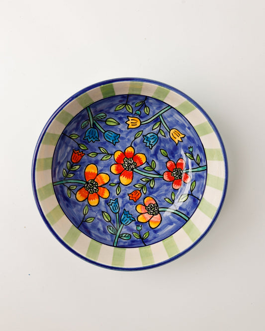 Perch Handpainted Ceramic Pasta Bowl