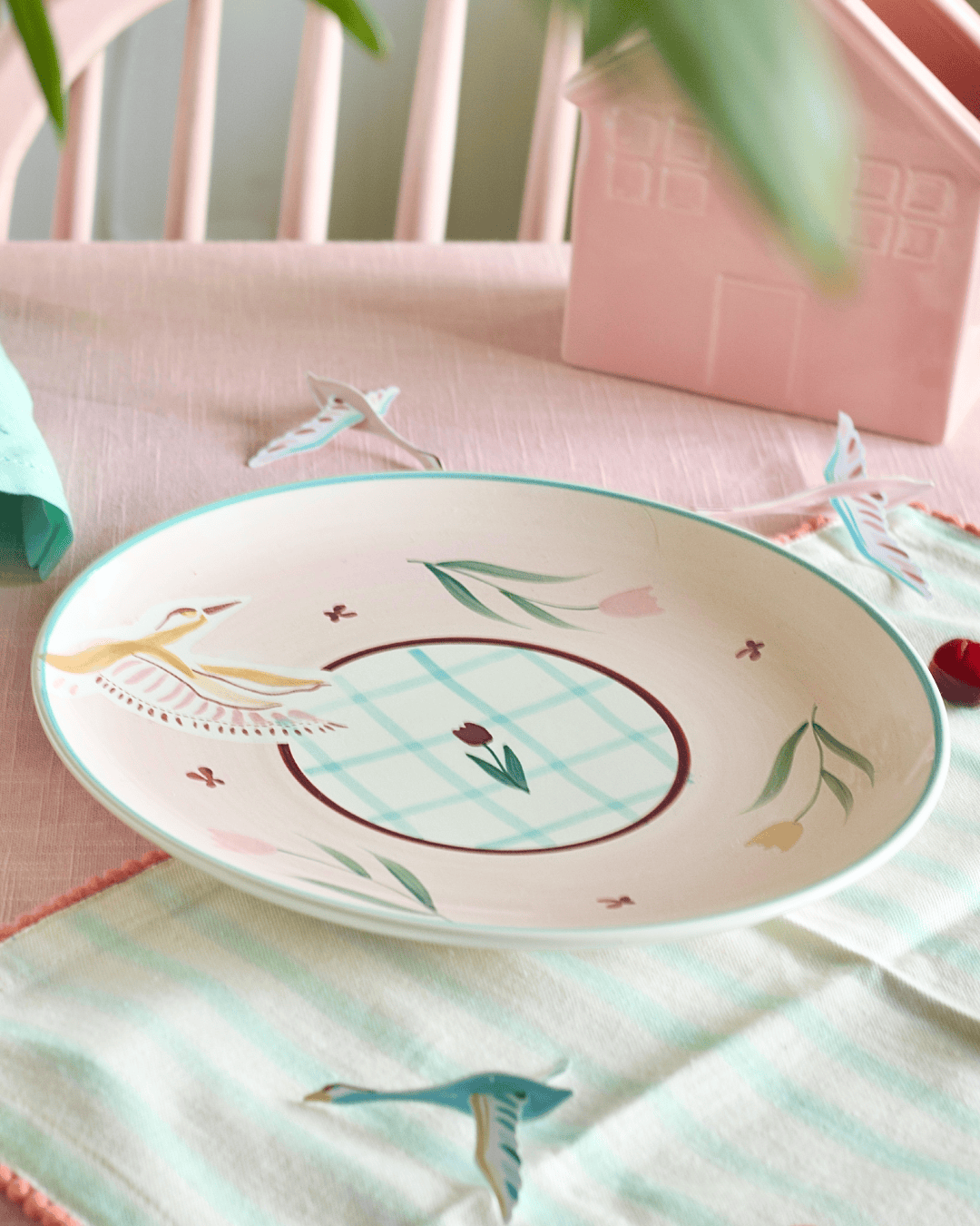 Plate Skylark Handpainted Ceramic Round Plate 25cm