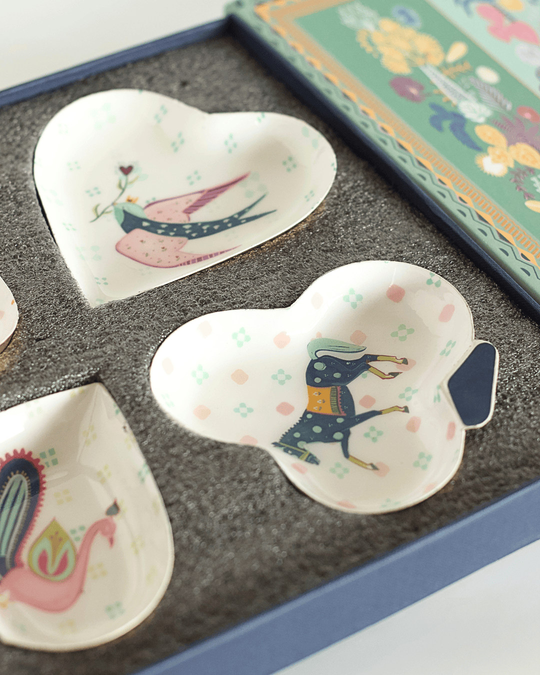 Quartet Trinket Trays with Gift Box - Set of 4