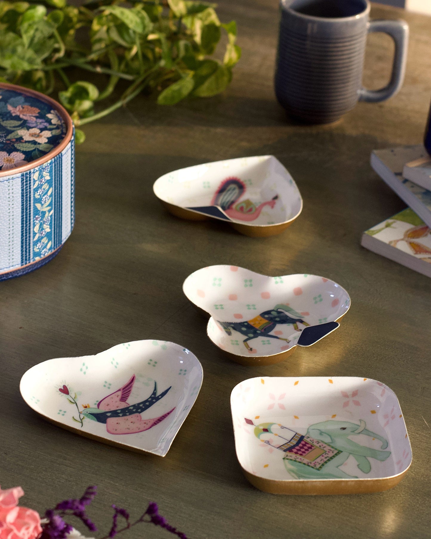 Quartet Trinket Trays with Gift Box - Set of 4