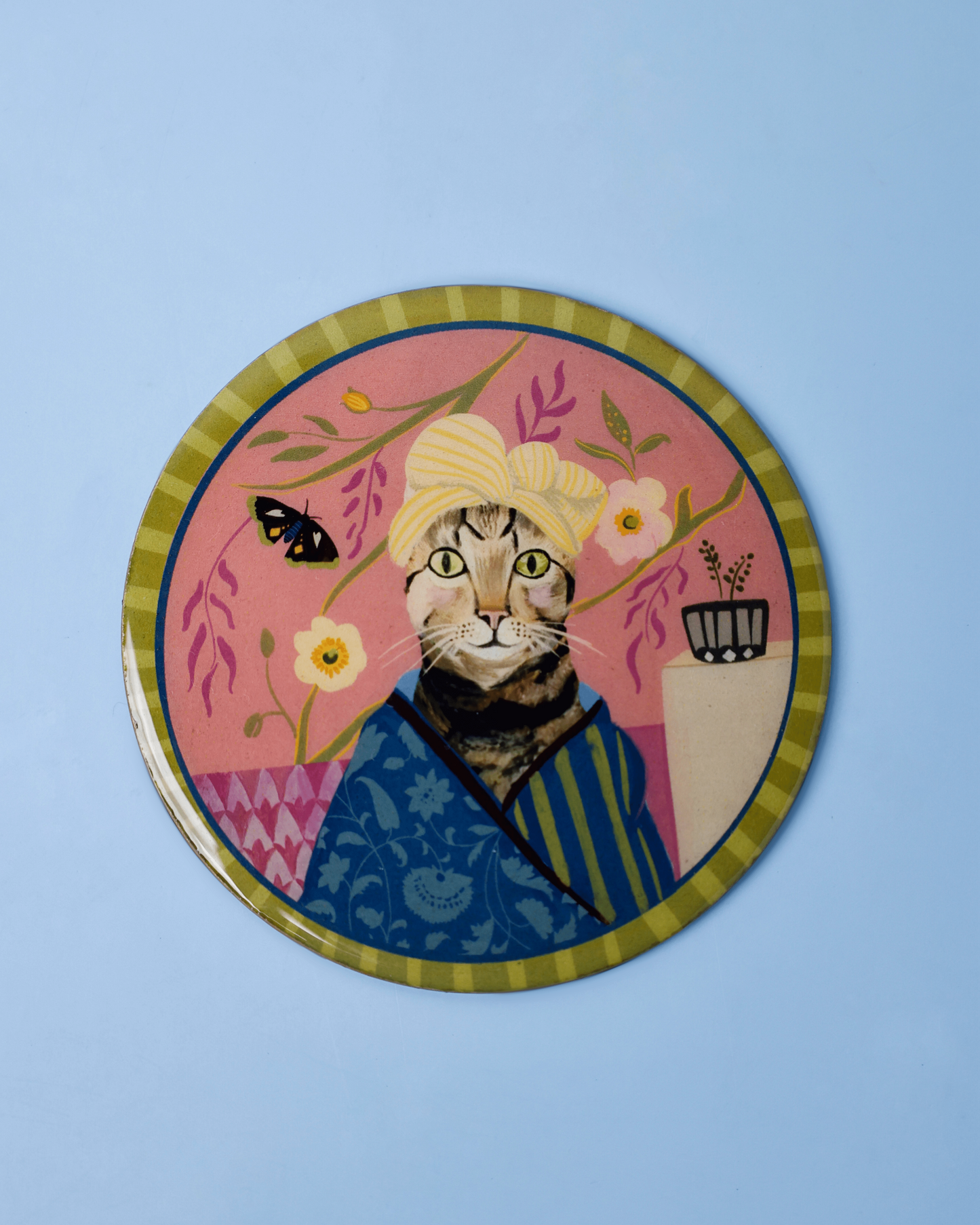 Quirky Crew Metallic Coasters - Set of 4