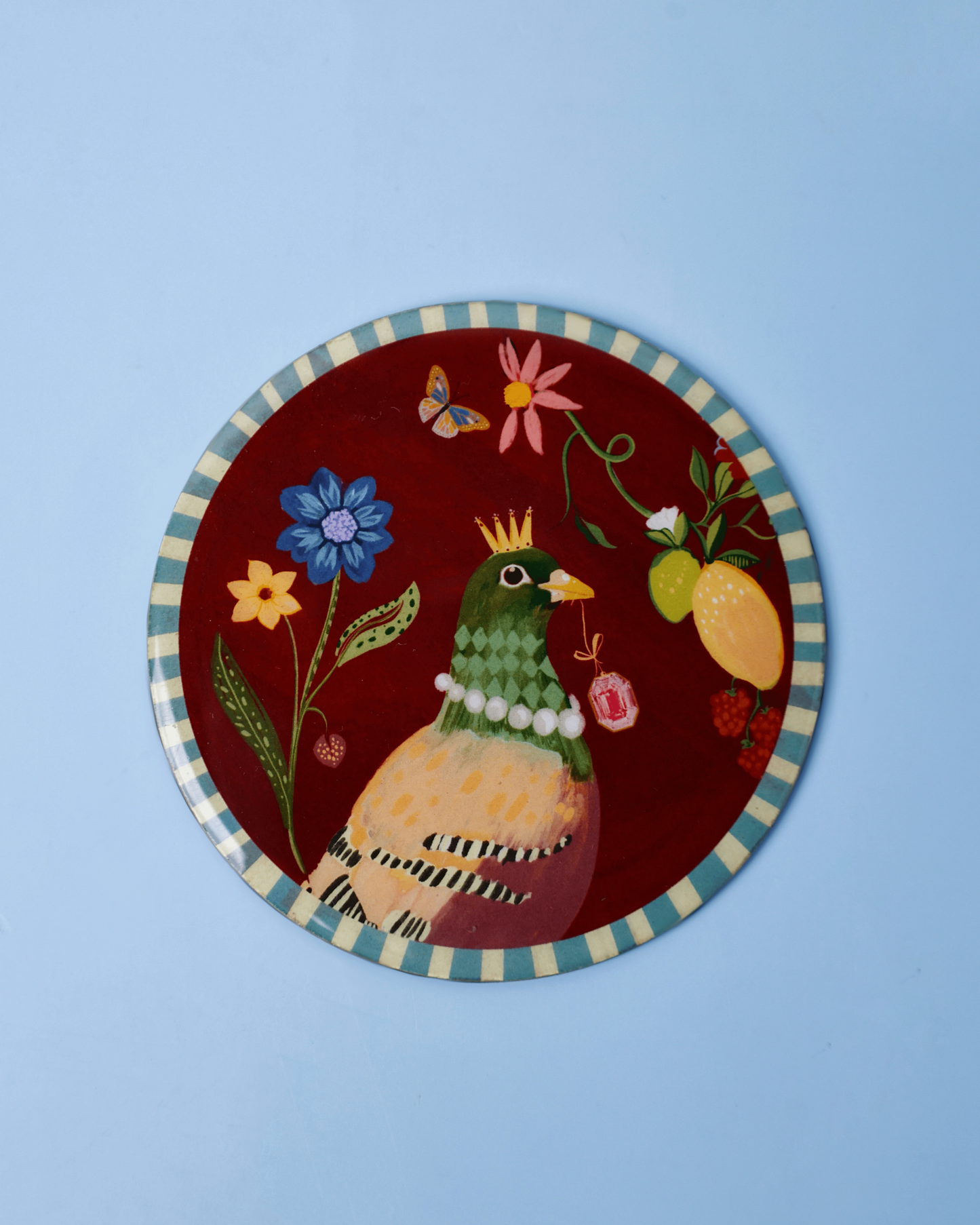 Quirky Crew Metallic Coasters - Set of 4