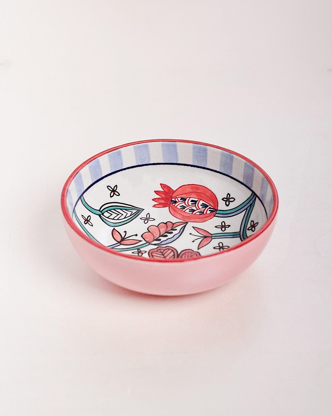 Dance in a Flowerbed Handpainted Ceramic Pasta Bowl