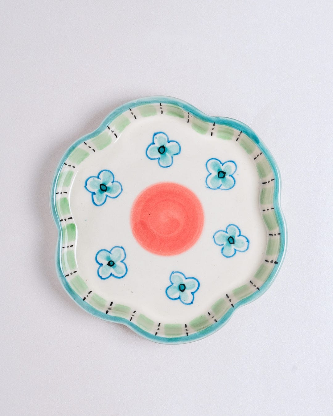 Masquerade Ceramic Flower Platter