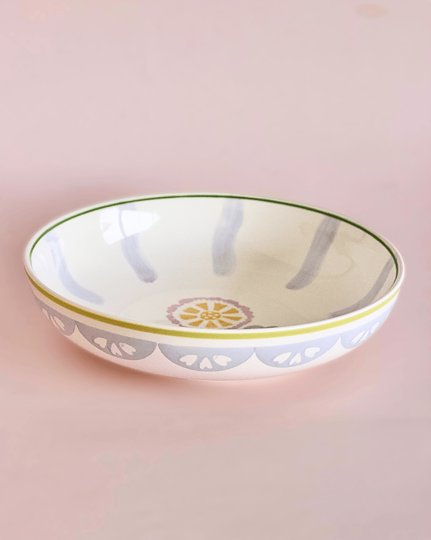 Sundrop Handpainted Ceramic Pasta Bowl 21cm