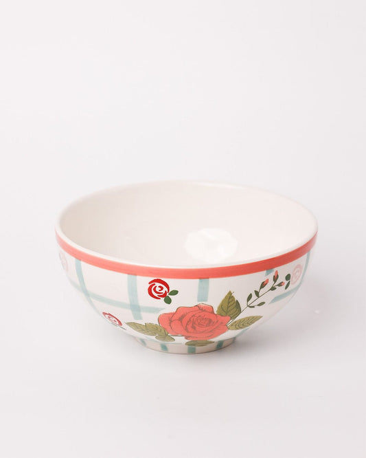Tea Garden Handpainted Ceramic Bowl 15 cm