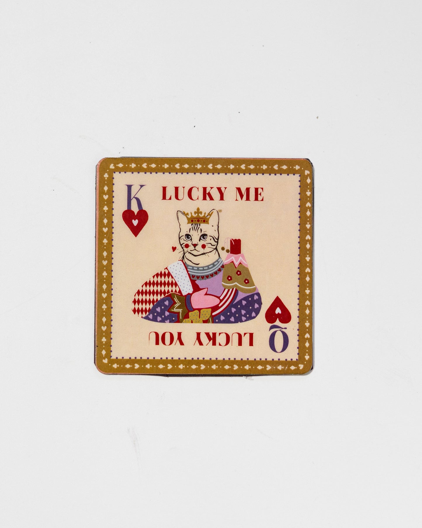 The Royal Hearts Club Metal Coasters & Fridge Magnets - Set of 4