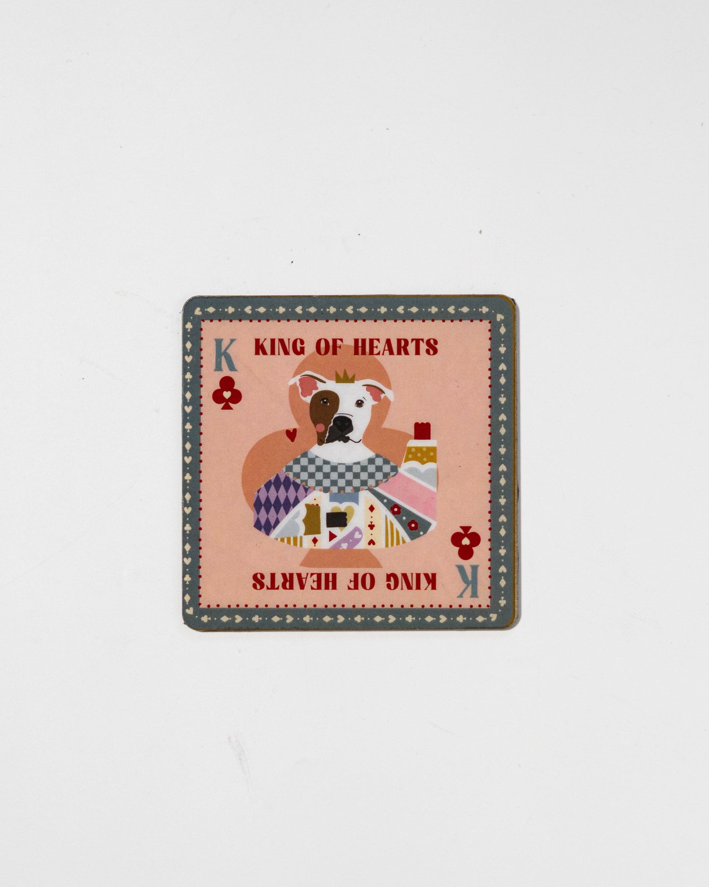 The Royal Hearts Club Metal Coasters & Fridge Magnets - Set of 4