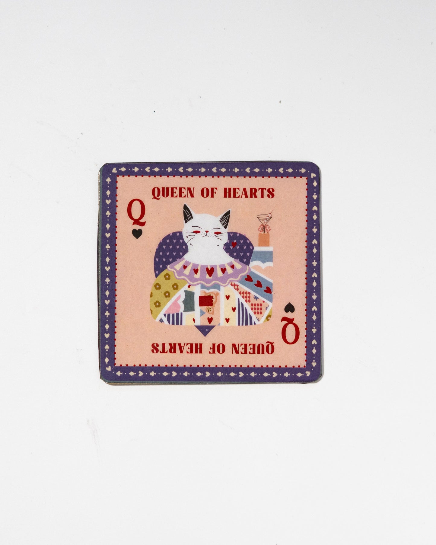 The Royal Hearts Club Metal Coasters & Fridge Magnets - Set of 4