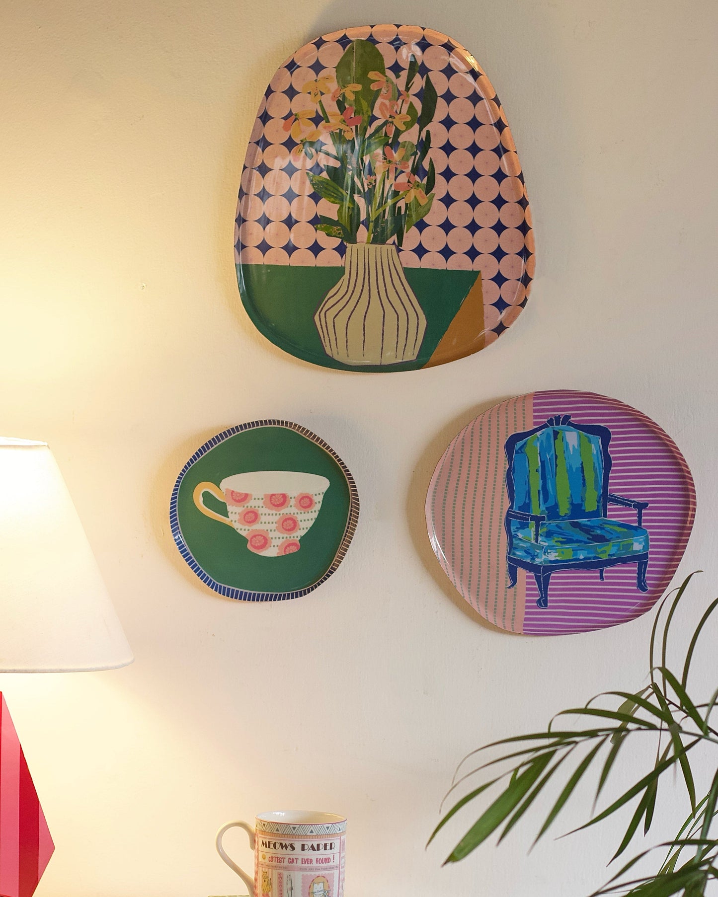 Still Life Metal Wall Plates - Set of 3
